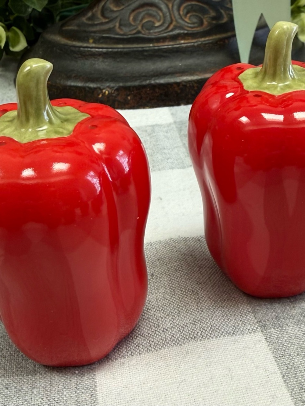 Lenox Red Bell Pepper Salt and Pepper Shakers